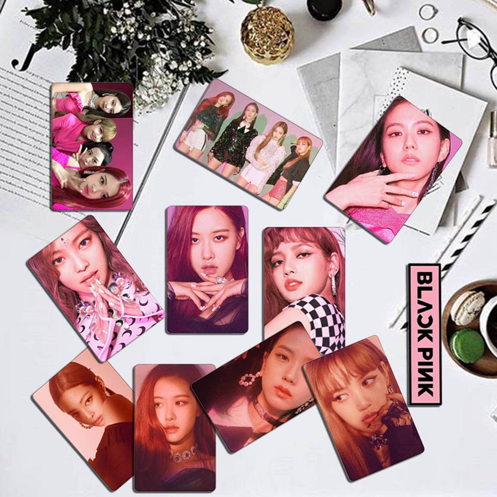 Kpop BLACKPINK SQUARE UP Photo Postcard Signature Lomo Cards Set
