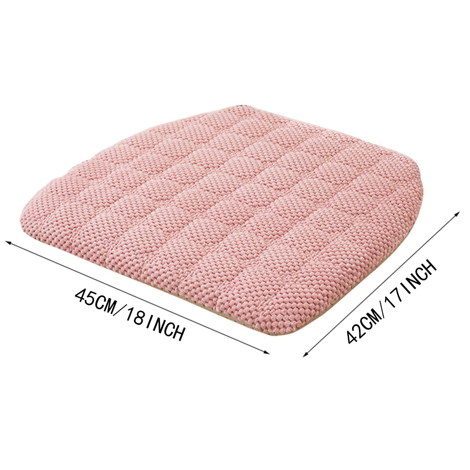 marrone, confezione da 1, cuscino per sedia con laccetti, in memory foam, antiscivolo, 45 x 43 cm, cuscino per sedia/seduta, antiscivolo, cuscino per sedia da cucina, con lacci