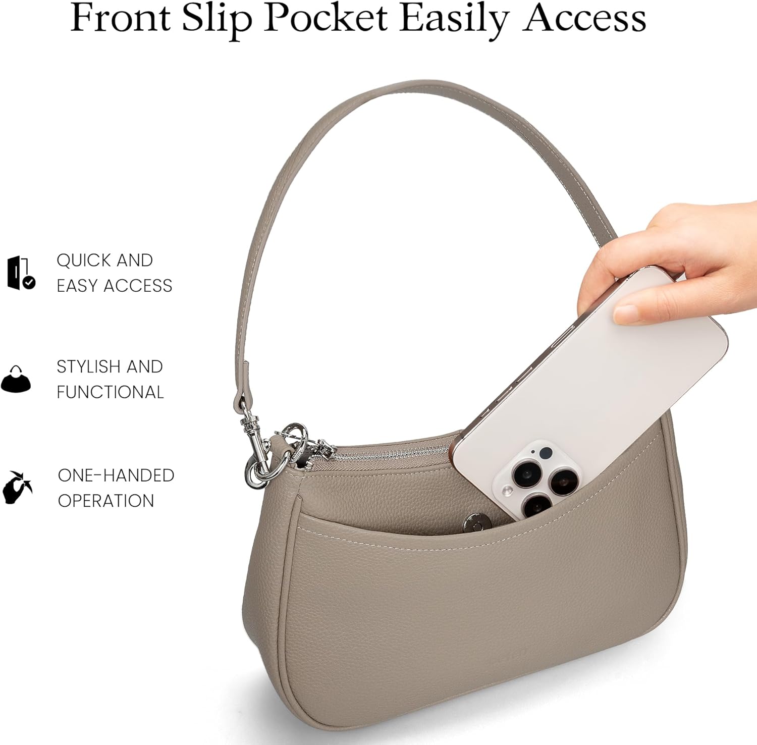 befen Genuine Leather Crossbody Bags for Women Anti Theft Shoulder Purse Trendy Hobo Bag with RFID Womens Handbag Purse