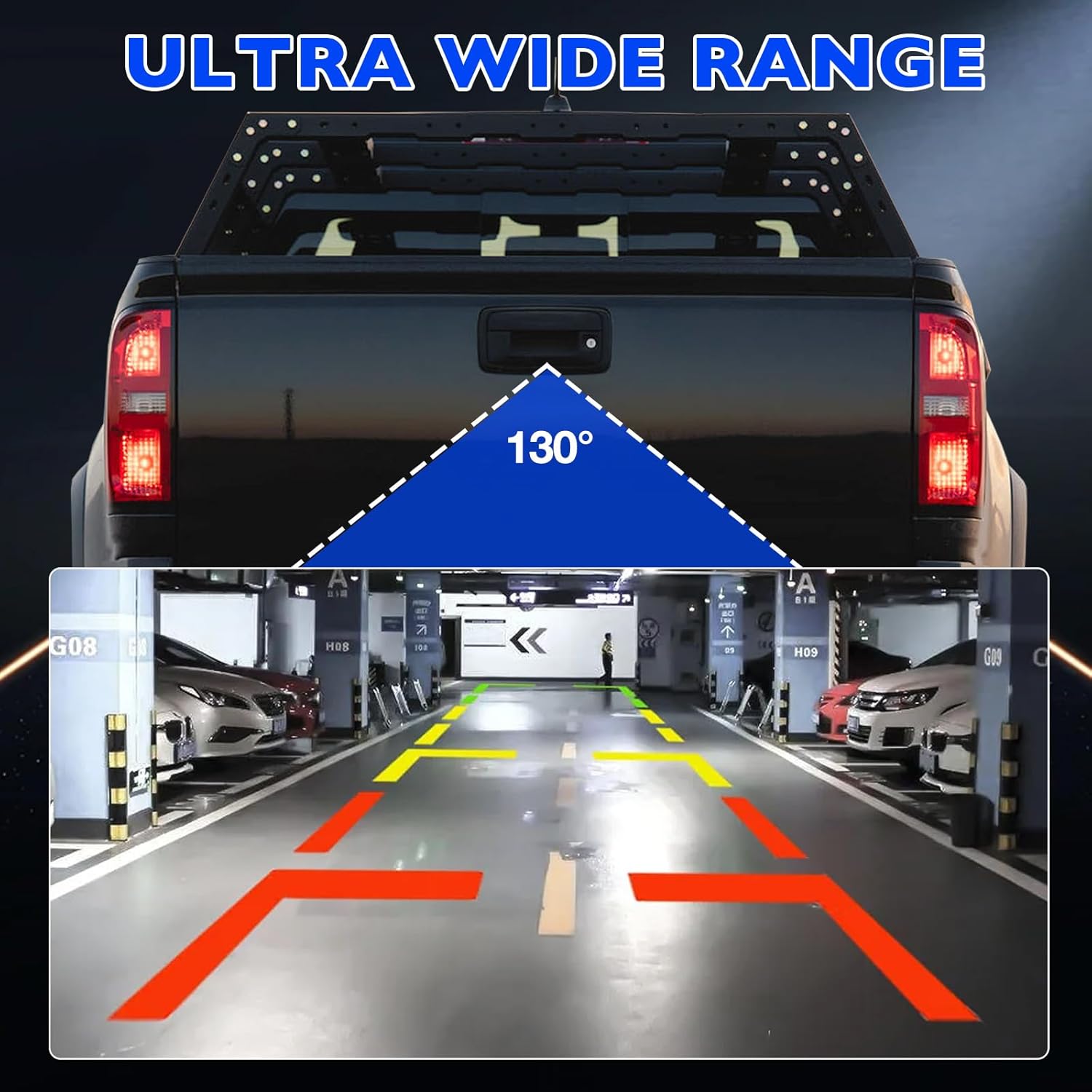 84586465 Rear View Backup Camera with Park Assist, Compatible with Chevy Colorado 2019-2022, Replaces 84583128 85163262 GM1960203, Weatherproof, Plug & Play