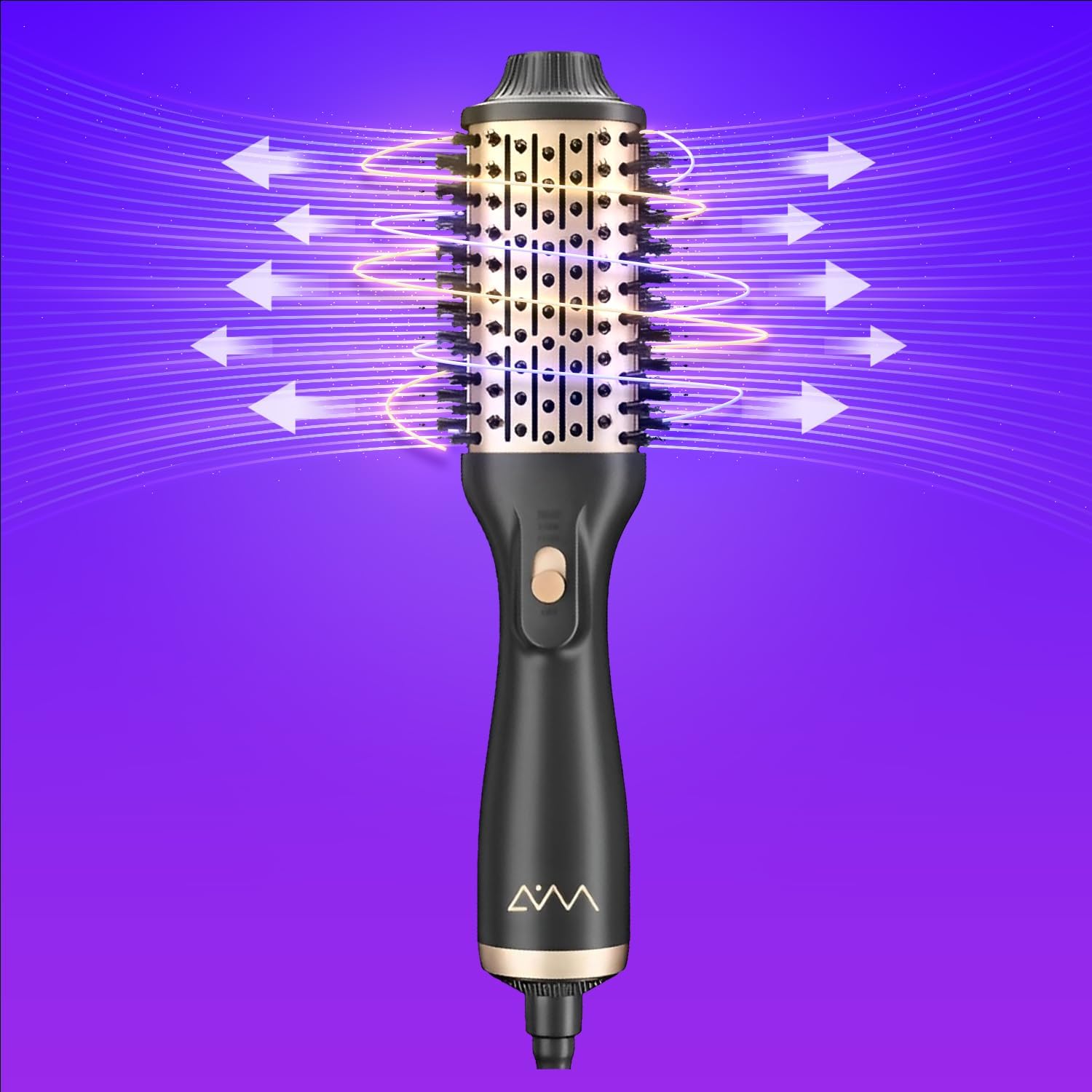 Lazzda Rotating Hair Brush, Rotating Hair Brush