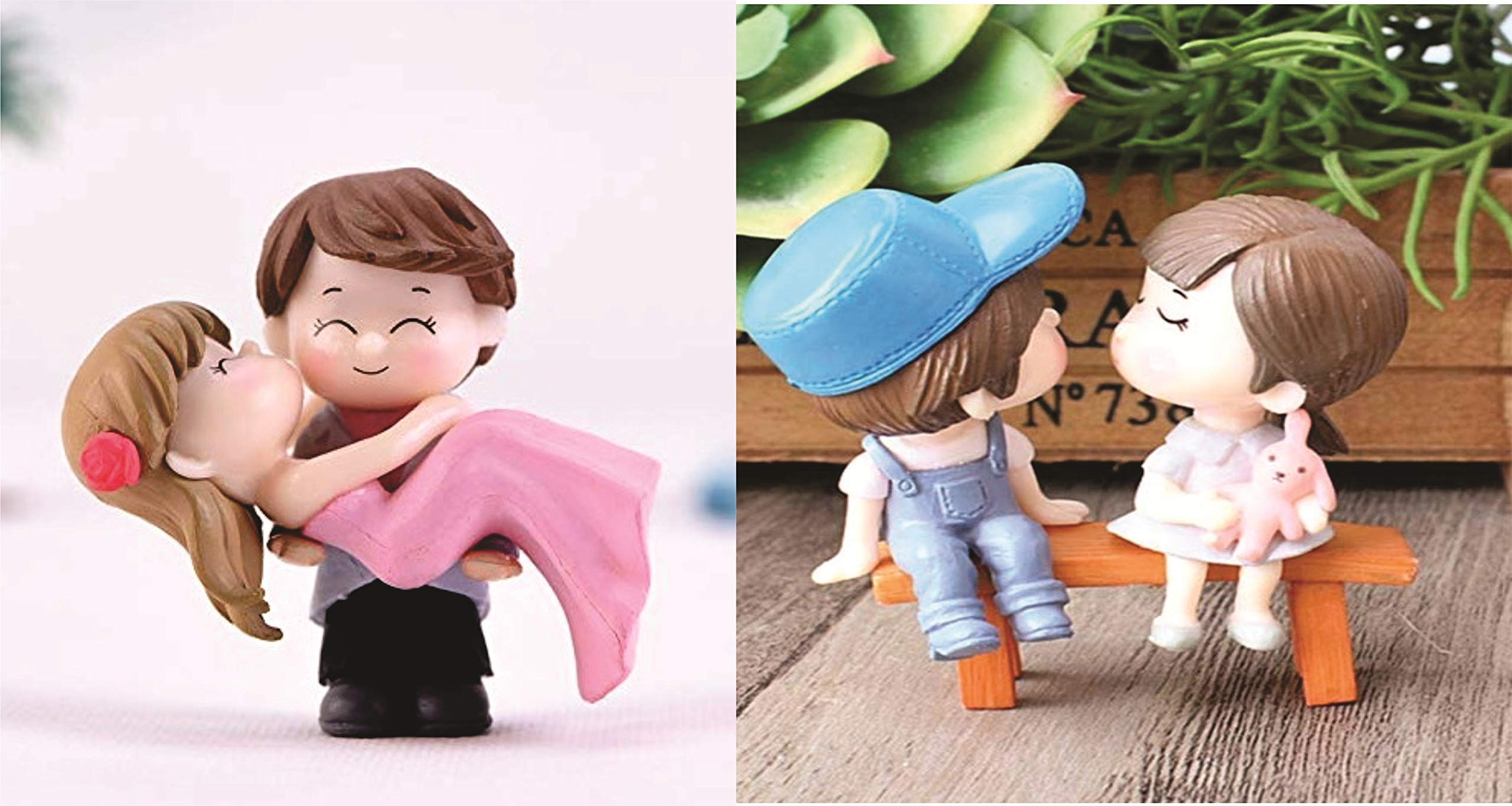 Chocozone Kissing Couple Miniatures & Hug Couple Showpiece Combo Valentine Gifts for Boyfriend (B07ZY7C4DT) Amazon Price History, Amazon Price Tracker