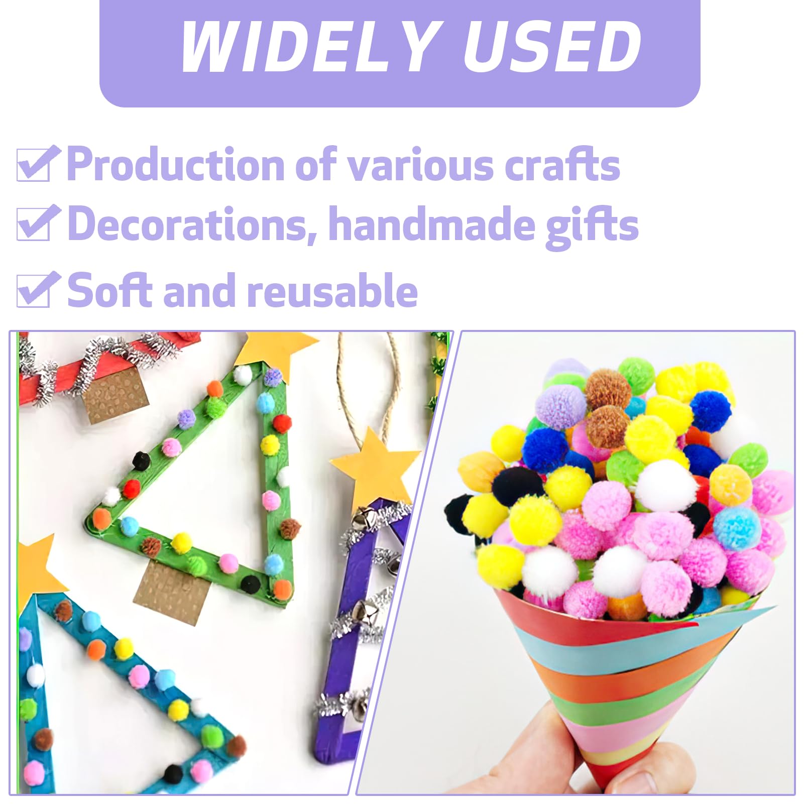 2000 Pompon Mini 5mm Multicolore - Pon Pon Piccoli Per Lavoretti Creativi, Decorazioni E Bambini - Foto 4