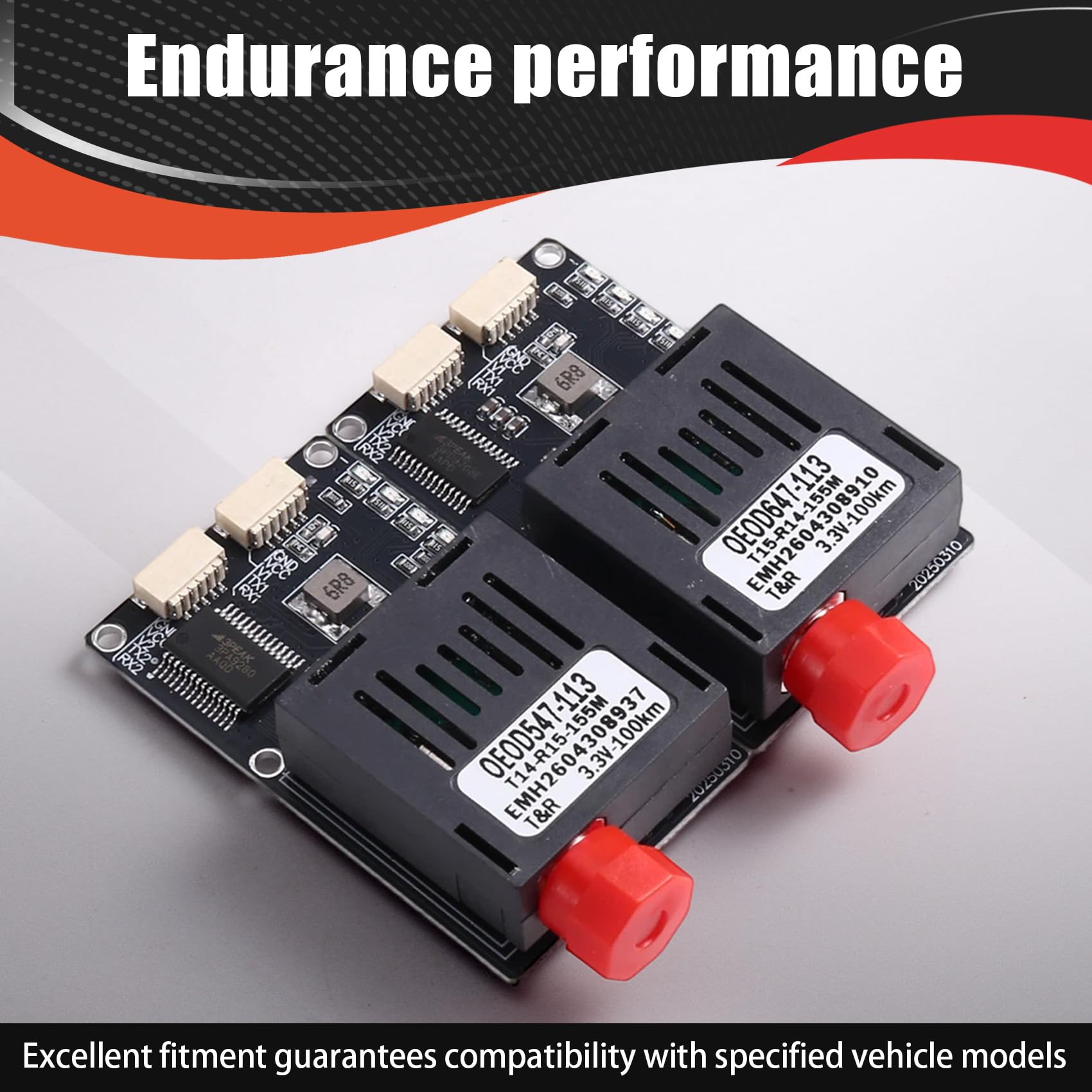 100KM TTL-Optischer Transceiver-Kit TX RX DC 5.5-26V Optische Endgeräte Drohnenspezifisch