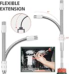 43-Piece Ratcheting Flexible Screwdriver Set, Premium S2 Bits, Flexible Extension and Adapter with Storage Case for DIY, Home Repair, Computer, Bicycle for Tight Spaces
