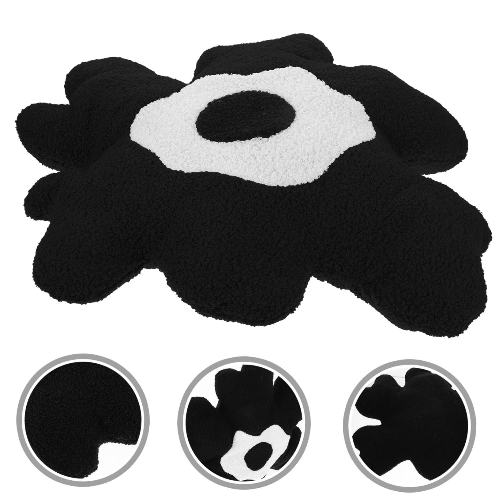 Beaupretty Cojín de Flores de Felpa Versátil para Sofá y Silla, Almohada Decorativa Suave y Creativa