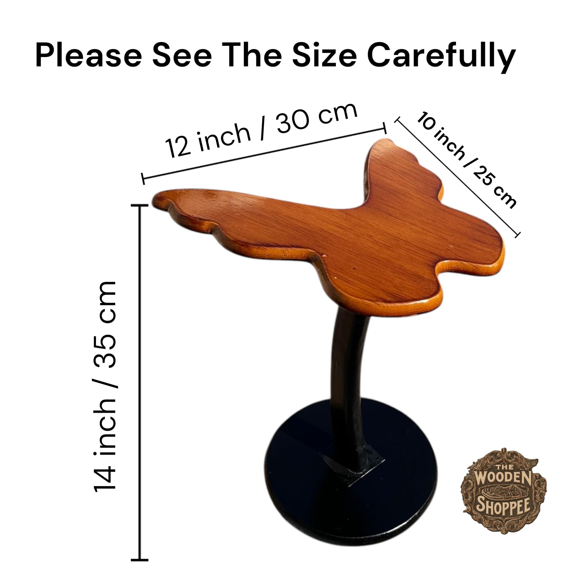 THE WOODEN SHOPPEE Wooden Side Table – Strong, Sturdy & Stylish