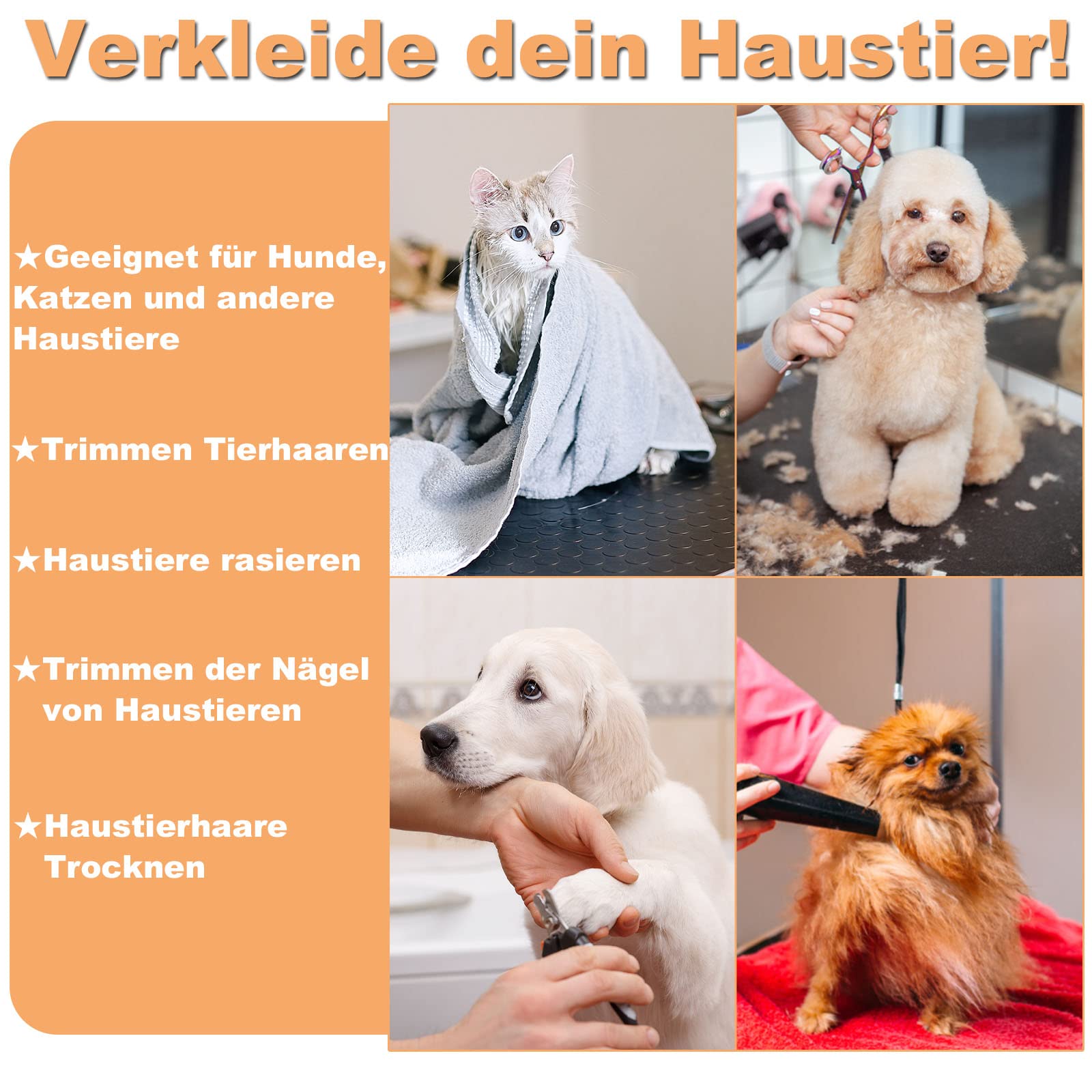 UISEBRT Trimtafel voor honden, hondenverzorgingstafel