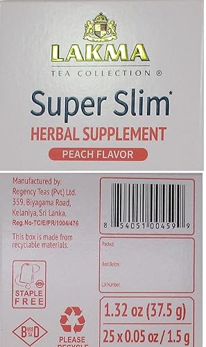 Miniatura 3 de Lakma Té Super Slim con Melocotón - 25 Bolsas de Té
