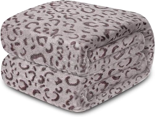 MACEVIA Manta de franela de forro polar con estampado de leopardo para mujer, manta suave con estampado de guepardo 3D, acogedora y cómoda para