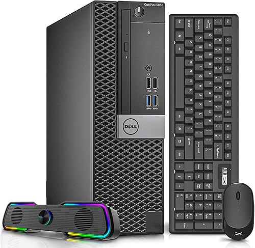 Dell OptiPlex 5050 Computadoras de escritorio PC i7-6700 3.4GHz, 32GB Ram 1TB M.2 NVMe SSD + 2TB HDD, AX200 WiFi 6, Bluetooth 5.2 HDMI, soporte de
