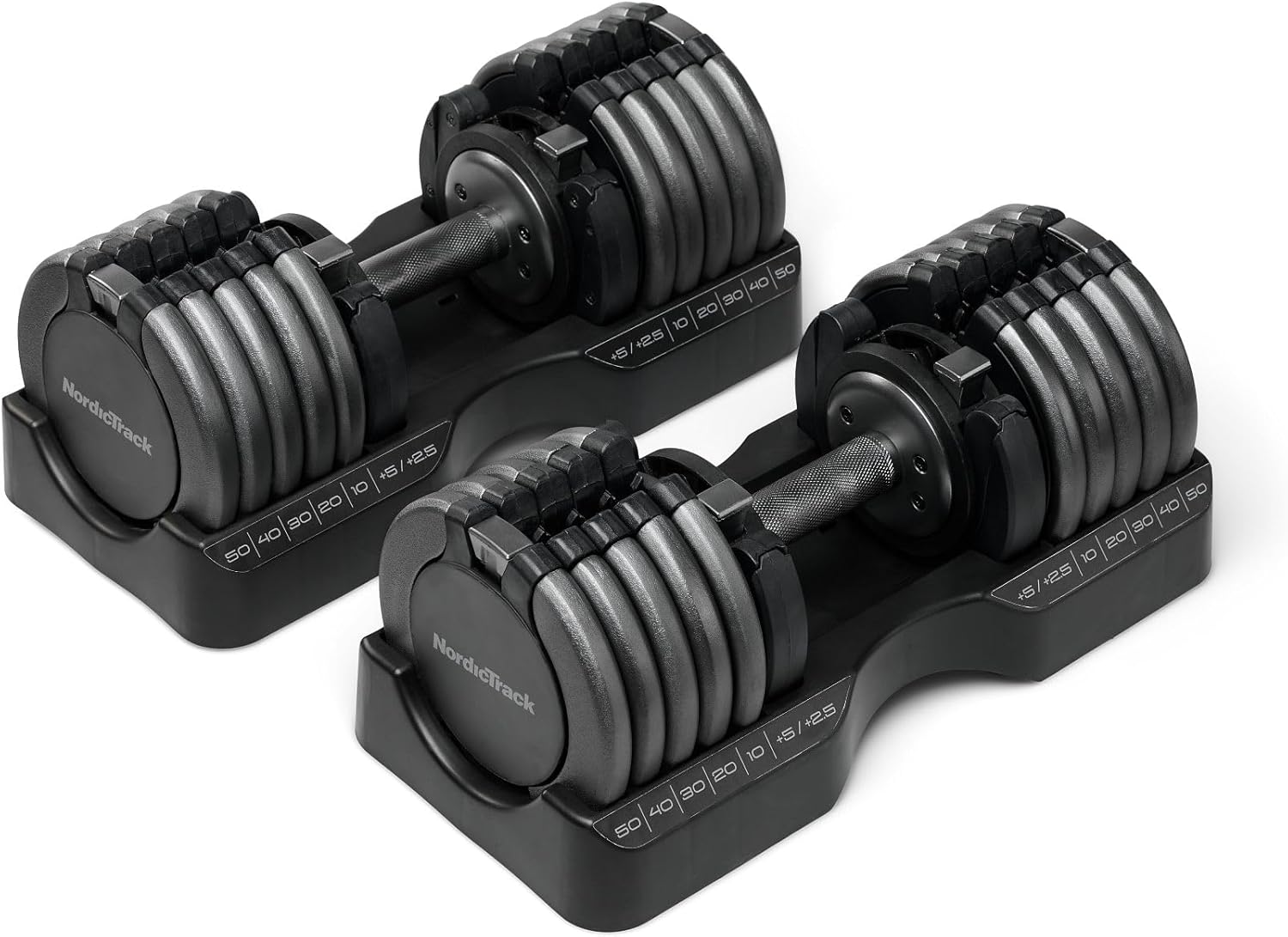 NordicTrack Select-a-Weight 55 lb Adjustable Dumbbell Pair