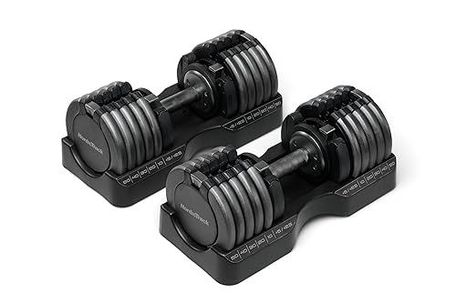 NordicTrack Select-a-Weight 55 lb Adjustable Dumbbell Pair