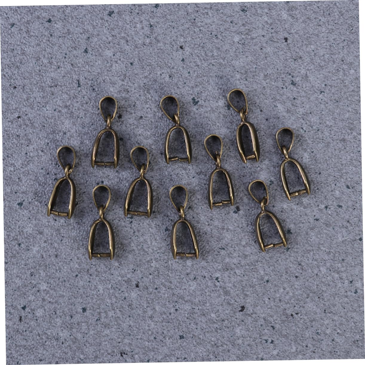 100piezas Hebilla de Semilla de Bronce Conector de Cuentas de Accesorio de Joyería para Colgar Colgantes Clip de Metal para Conector de Colgante