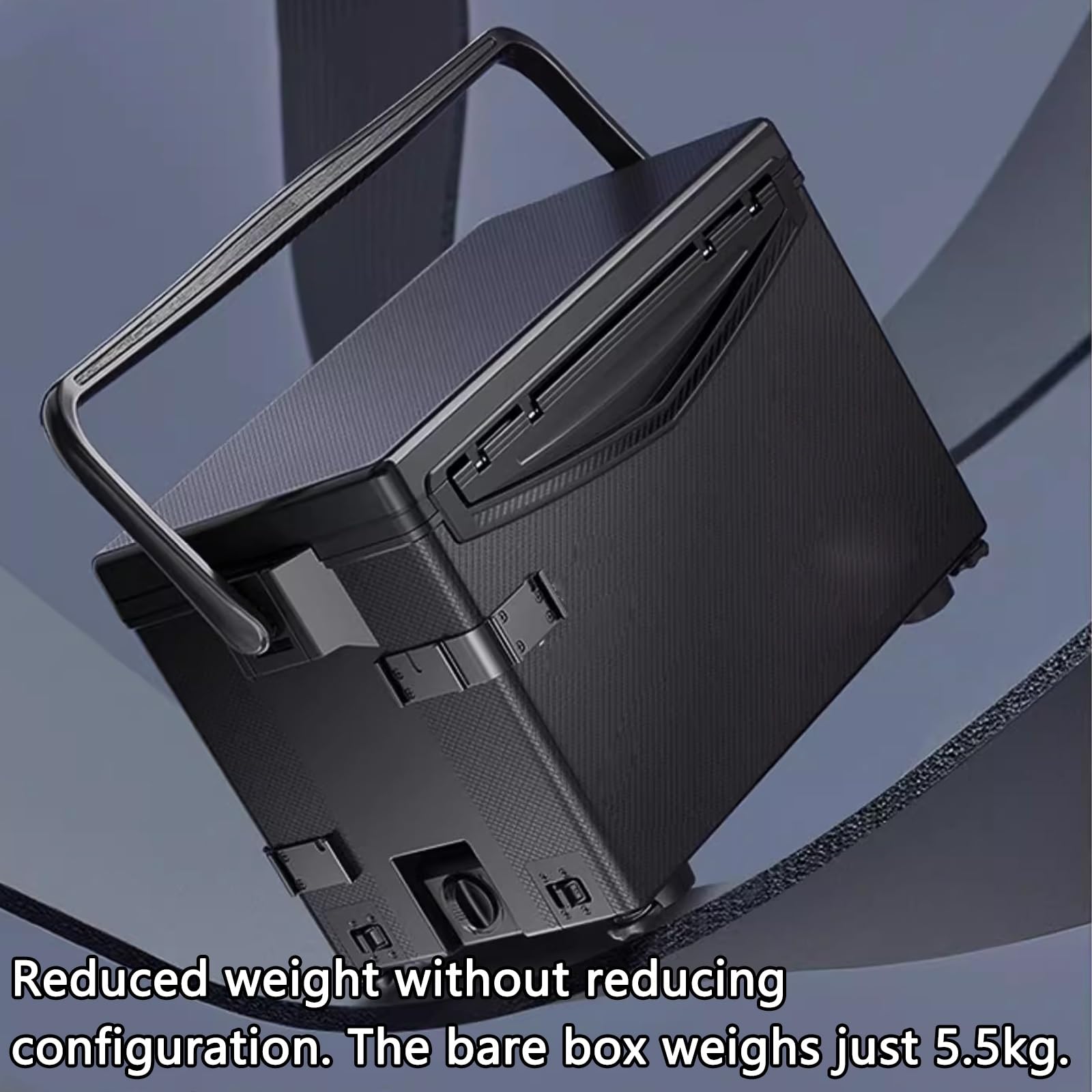 Angelbox 29L Großes Fassungsvermögen Verbundmaterial mit Wabenstruktur Kratzfest Tackle Box Leicht und Tragbar Robust und Langlebig(Blau)