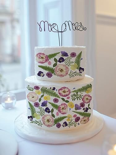 Vista 55 de 48 piezas de flores secas prensadas naturales para decoración de pasteles, flores secas reales para la fabricación de joyas de resina, manualidades