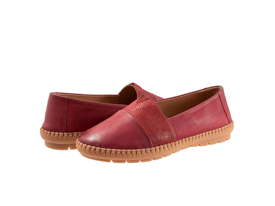 Trotters Ruby (Red) Women's Flat Shoes INTERNATIONAL SHIPPING