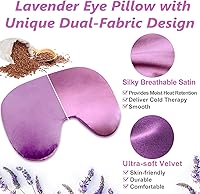 Vista 15 de Almohadilla térmica para microondas con funda lavable de 7 x 16 pulgadas, almohadilla térmica húmeda para el cuello, hombros, calambres, alivio