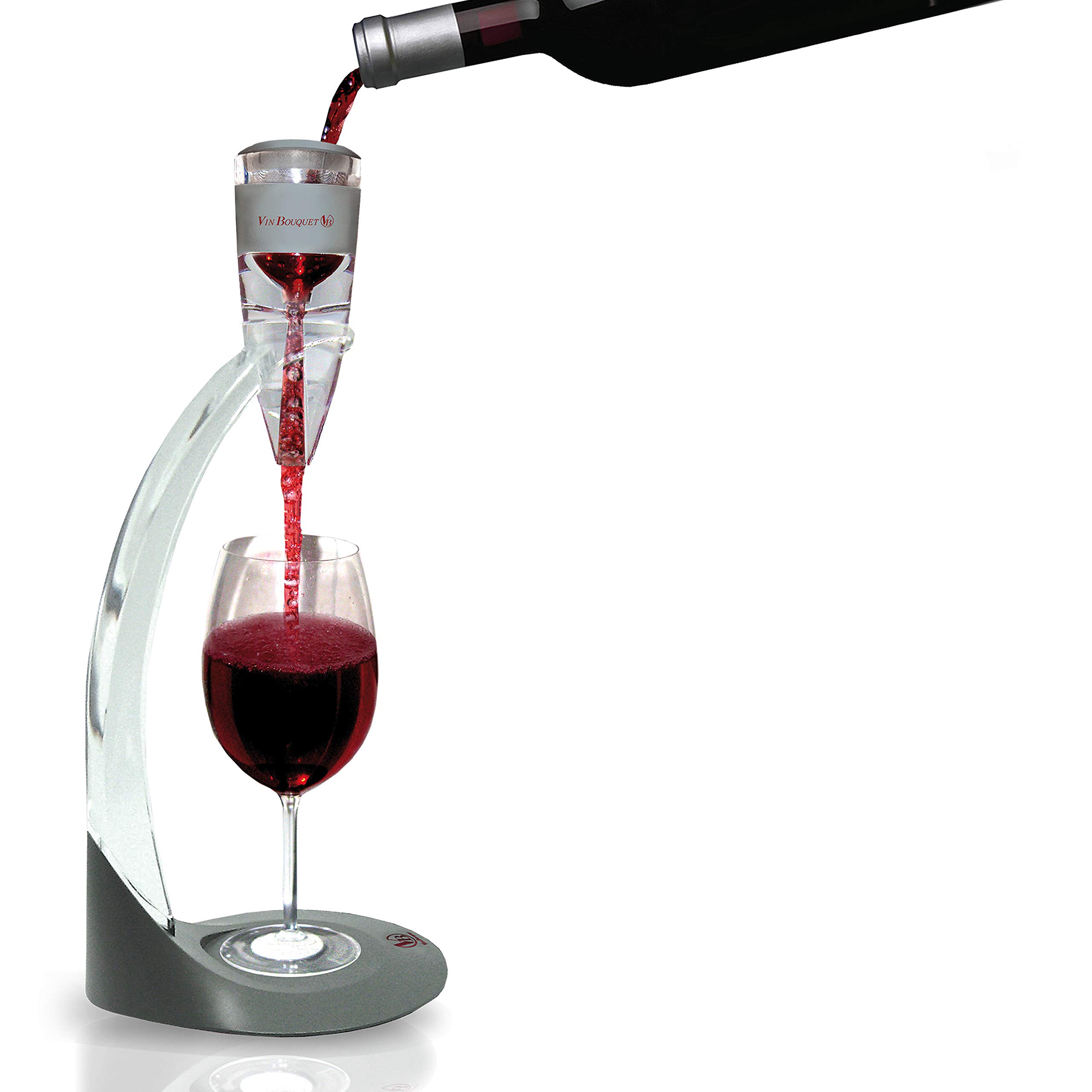 Vin Bouquet FIA 003 Coffret aérateur vin avec Support Filtre Sac et Bouchon sous Vide Accessoires vin Servir vin