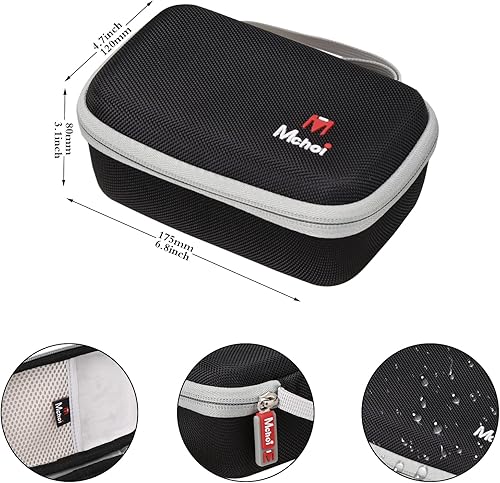 Miniatura 6 de Mchoi Funda rígida de EVA portátil compatible con AUVONBelifu Dual Channel TENS Unit Muscle Stimulator Machine, solo funda