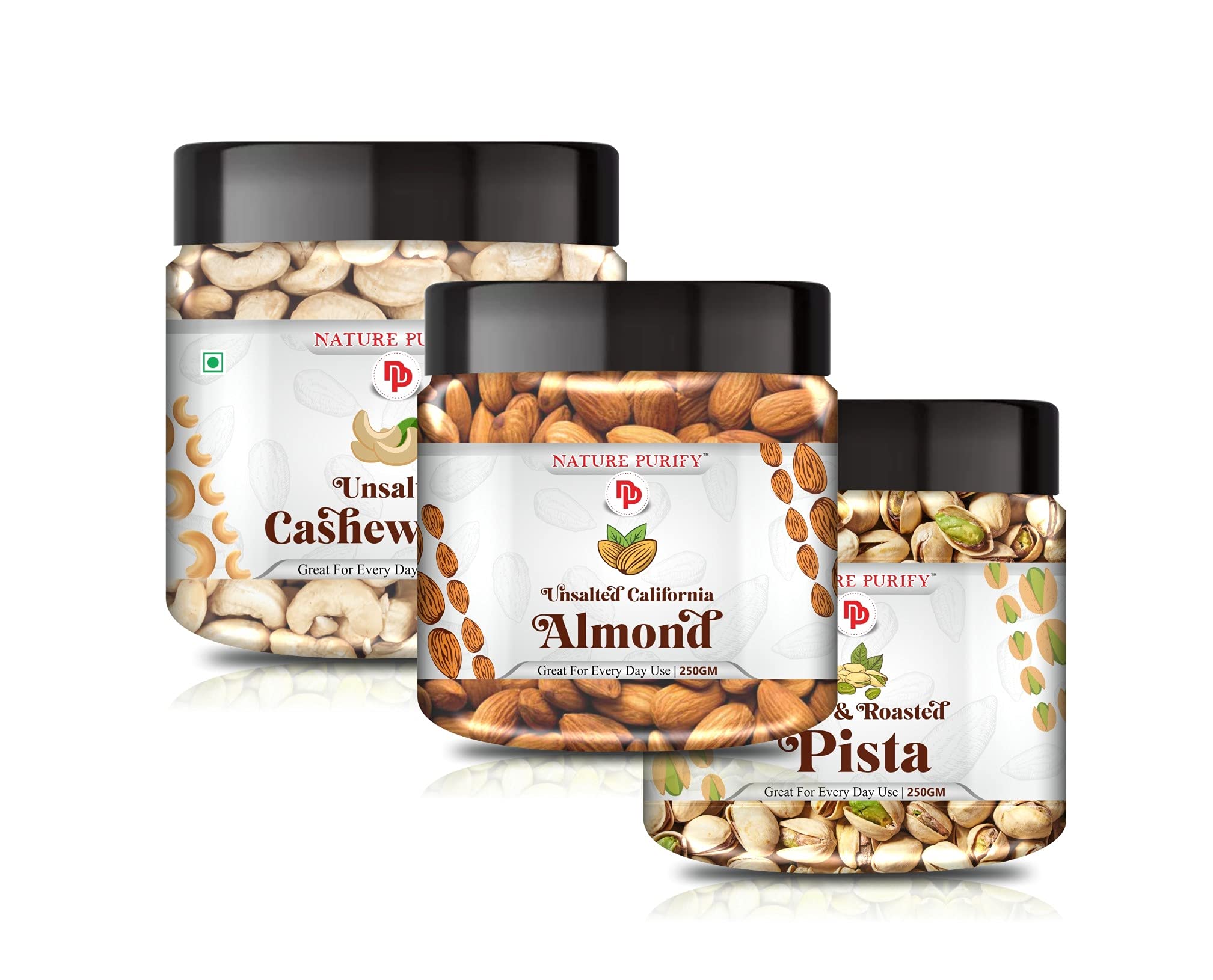 Nature Purify Dry Fruits Combo Pack -750g (Almonds250 g, Cashews250 g, Pistachios250 g,) - All Premium. (B09B22RC8P) Amazon Price History, Amazon Price Tracker