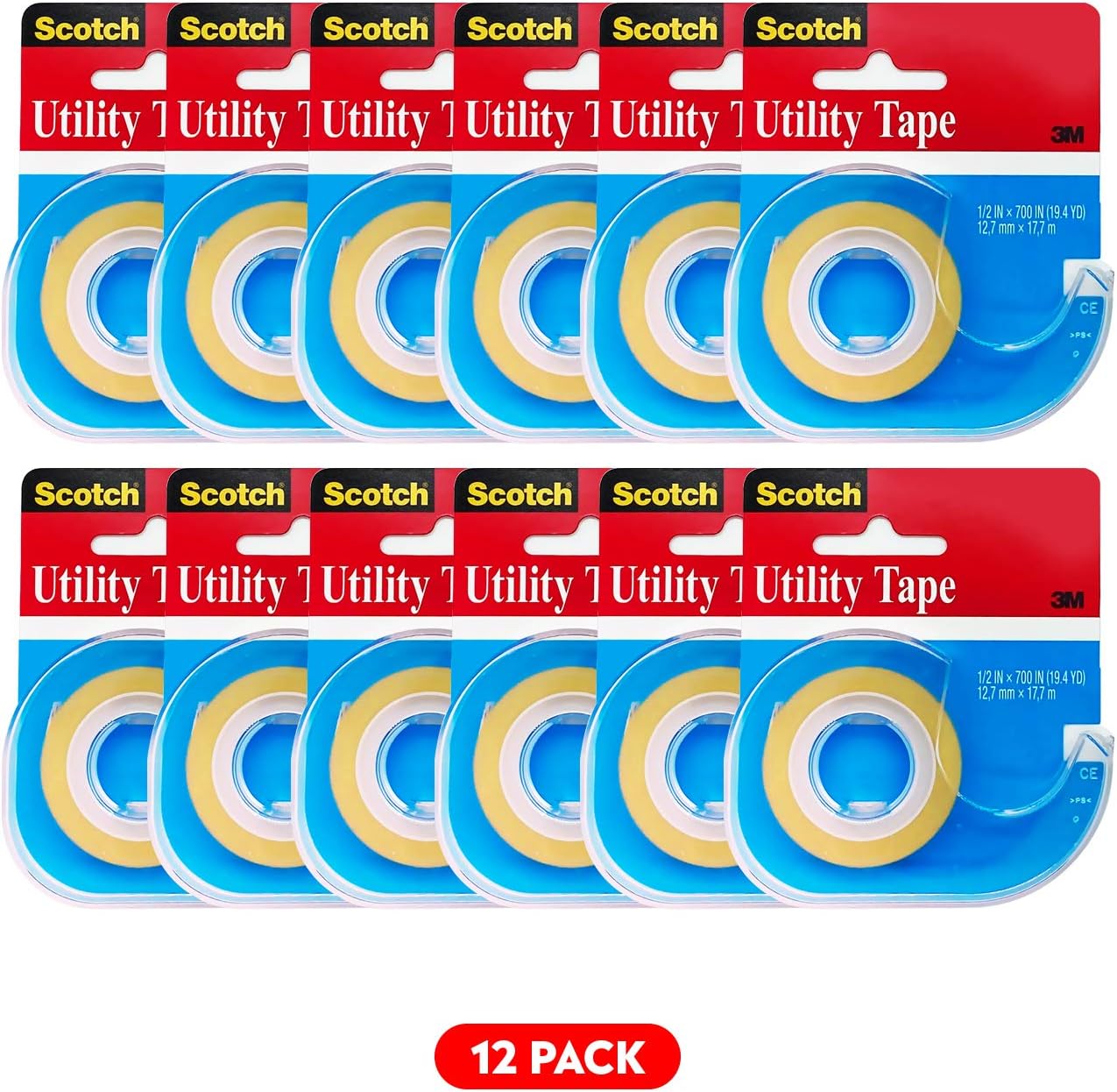 Scotch Utility Tape - Pack of 12