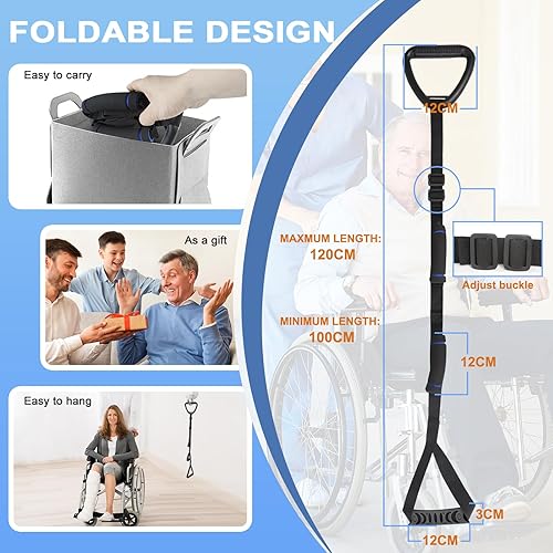 Miniatura 3 de Levantamiento de piernas y correas de marcha, adecuadas para apoyo de rehabilitación de articulaciones, articulaciones de cadera, rodilla, cadera,