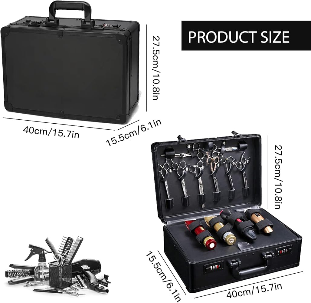 GGAIFbp Portable Barber Case - Double Layer Large Carrying Case