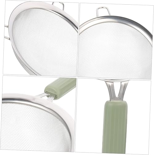Miniatura 9 de 5pcs Filter Fine Mesh Stainless Steel Colander Quinoa Strainer Stainless Strainer Food Colander Coffee Strainer Flour Strainer Cooking Filtering