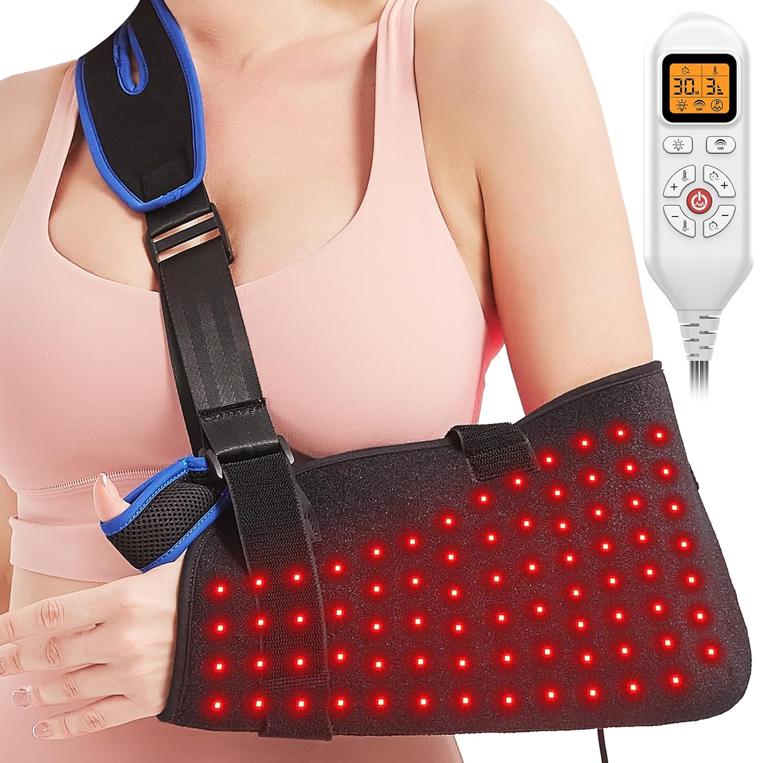 Product image of AOBOCO Red Light Therapy for Hands - Infrared Light Therapy Devices for Arm Elbow Injury - Dual Wavelength 158 LEDs for Hands Pain Relief