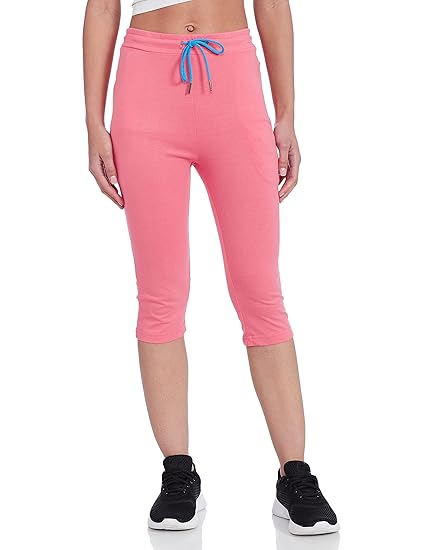 Women's Regular Fit Cotton Track Pant (DBCTTPNT-1 R/L CRL_32_Red, Coral_32)