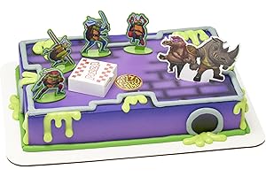 DecoSet Teenage Mutant Ninja Turtles Pizza Power Cake Topper