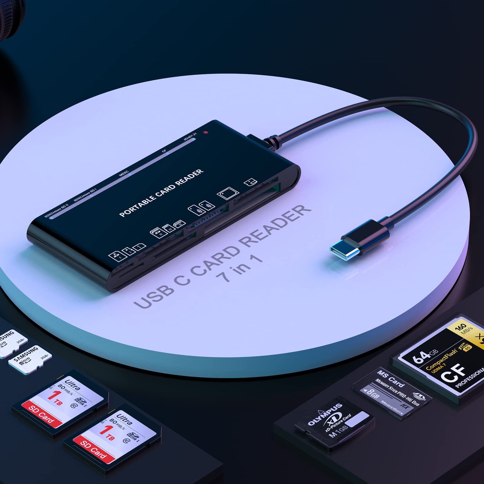 Buy UTAKY USB C to SD Card Reader 7 in 1 Memory Card Reader Adapter