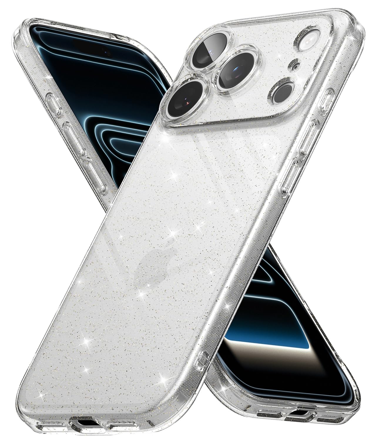 Ringke für iPhone 18 Pro Hülle, Air - Glitter Clear