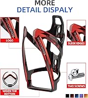 Vista 3 de ROCKBROS Soporte para botella de agua para bicicleta, jaulas ultraligeras para botellas de bicicleta con herramienta de tornillos, soporte universal