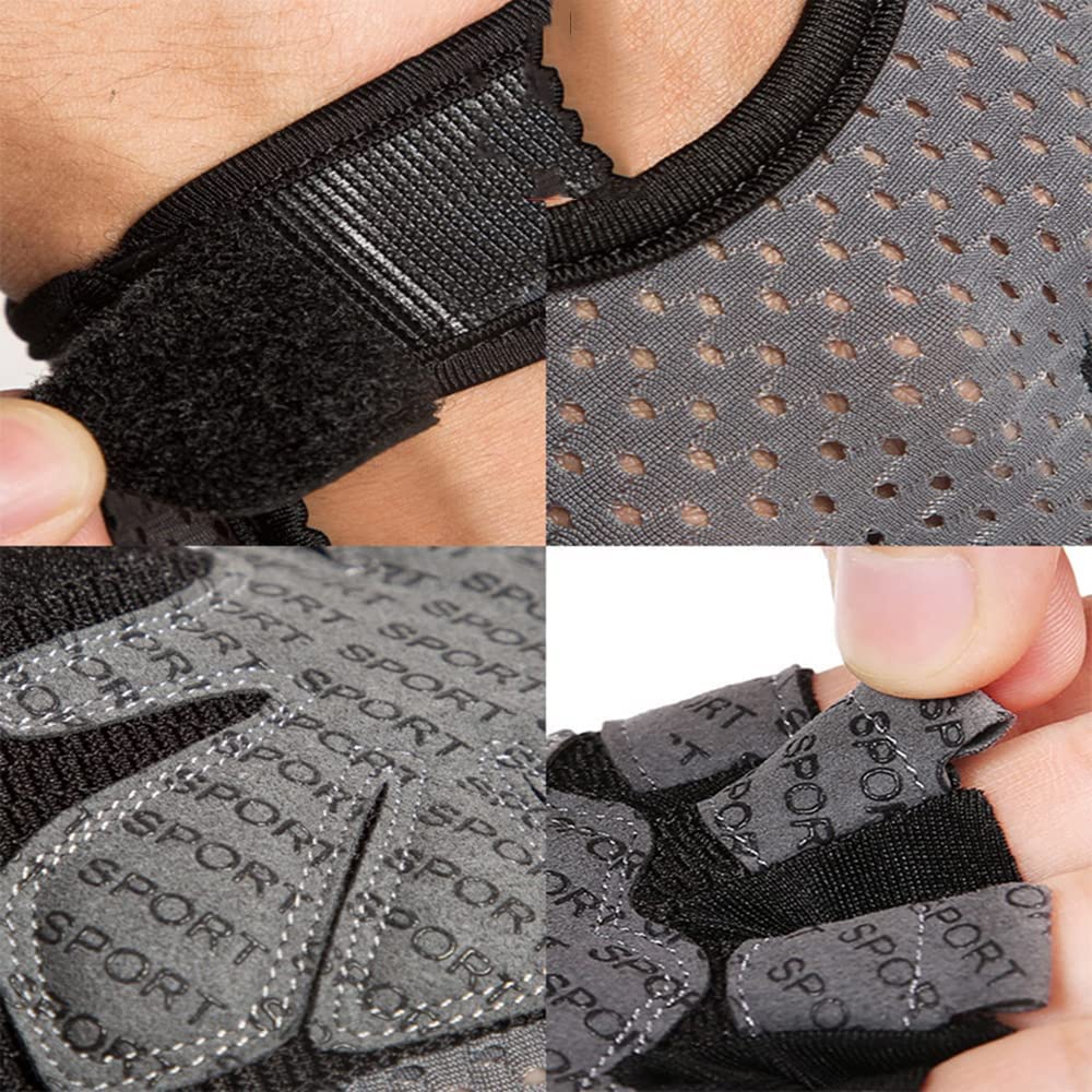 Guantes profesionales para gimnasio, guantes de levantamiento de pesas, guantes de entrenamiento para mujeres y hombres, guantes de culturismo, protectores de manos de medio dedo, guantes de fit