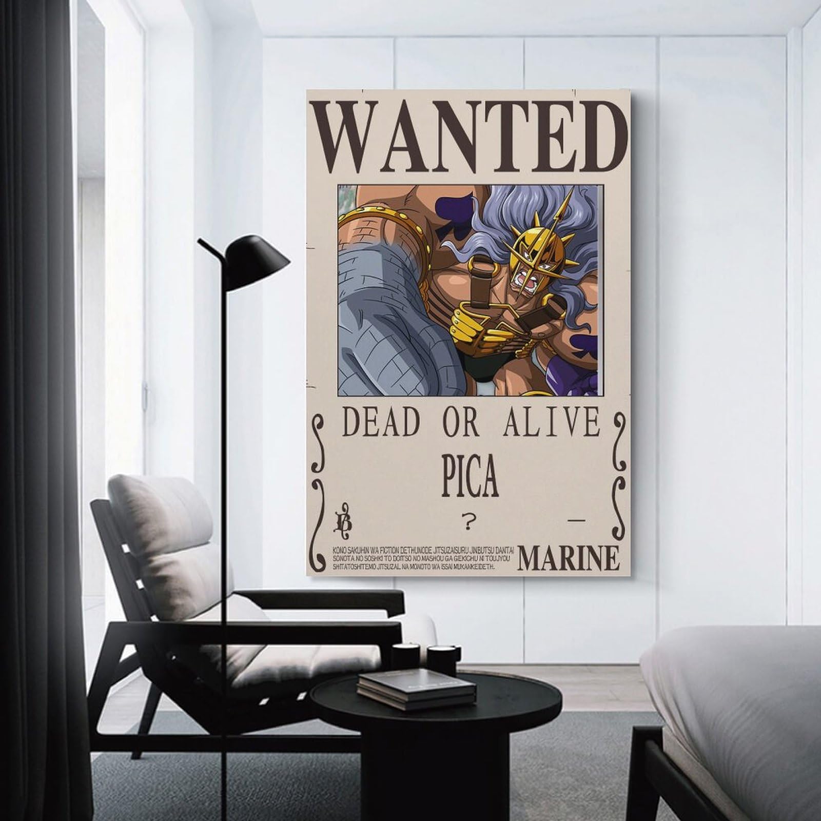 PICA Anime Wanted Bounty Poster (140) Painting On Canvas Wall Art