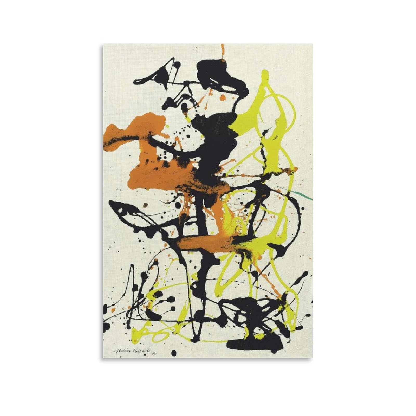Jackson Pollock No. 26 Abstract Paintings Canvas Wall Art Poster Poster Print Art Wall Painting Canvas Posters Modern Bedroom Decor 20x30inch(50x75cm)