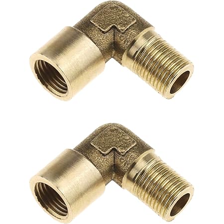 5 Raccords Coudés Laiton 45° 1/8" NPT Femelle - Pression 1200 PSI, Pour Plomberie, Air, Hydraulique