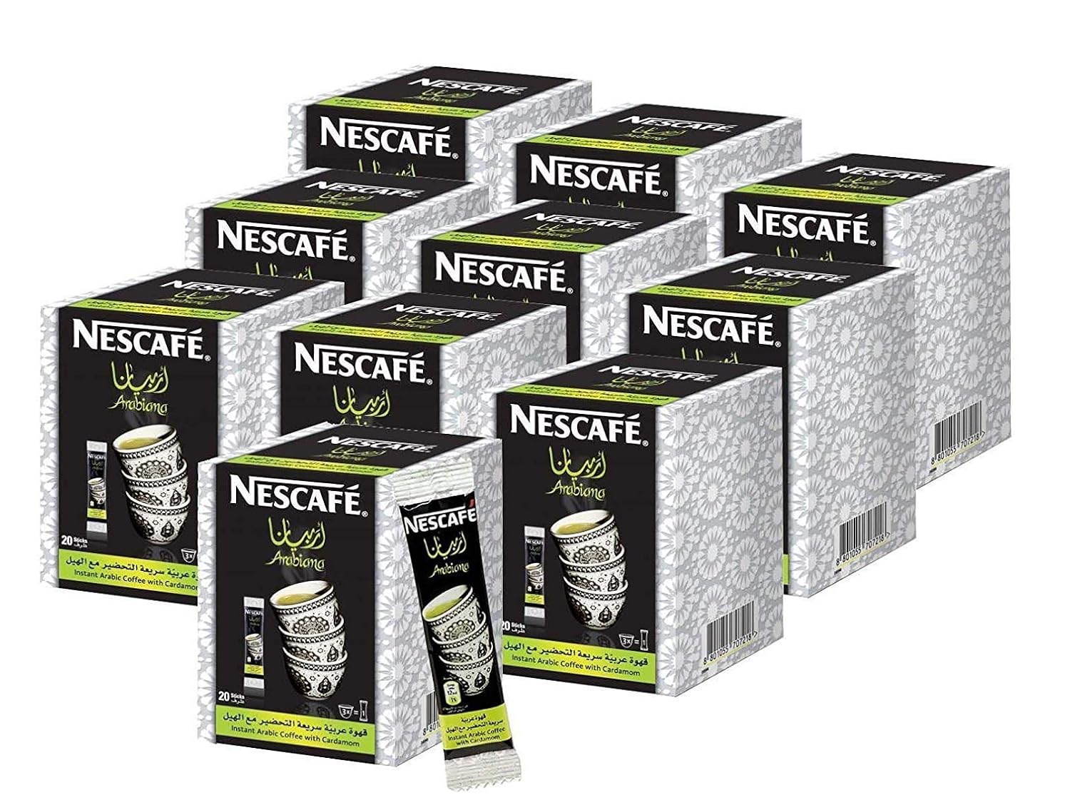 Buy Instant Nescafe Arabiana Arabic Coffee Mix With Cardamom Flavor 12 Boxes 240 Sticks Online In Taiwan B07nsnmt3x