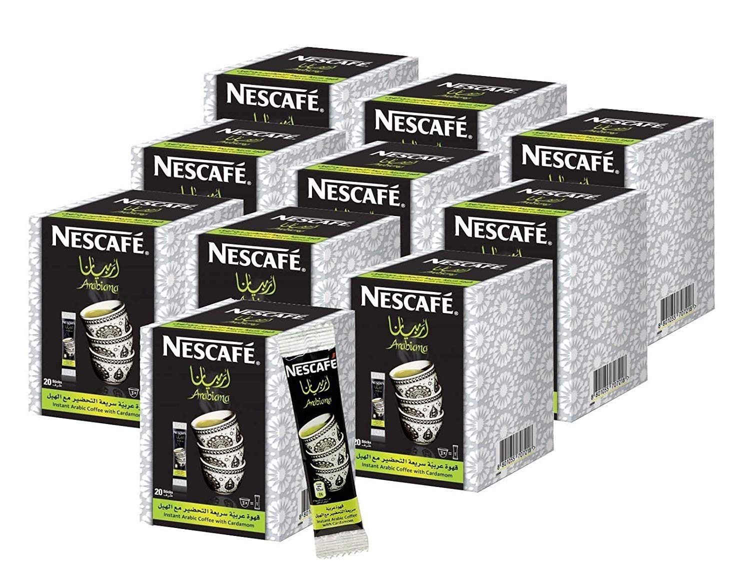 Instant Nescafe Arabiana Arabic Coffee Mix With Cardamom Flavor (12