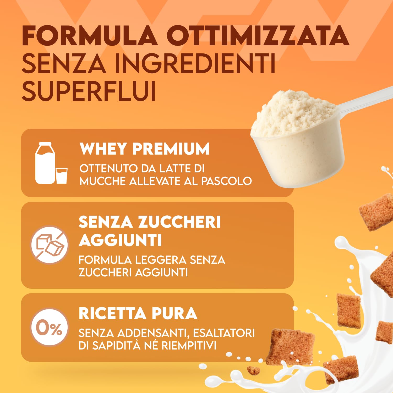 WFN Approved Whey Proteine in Polvere – Cinnamon Cereal – 1 kg – Con Lattasi – Proteine del Siero ad Alta Solubilità – Prodotto e Testato in Laboratorio in Germania