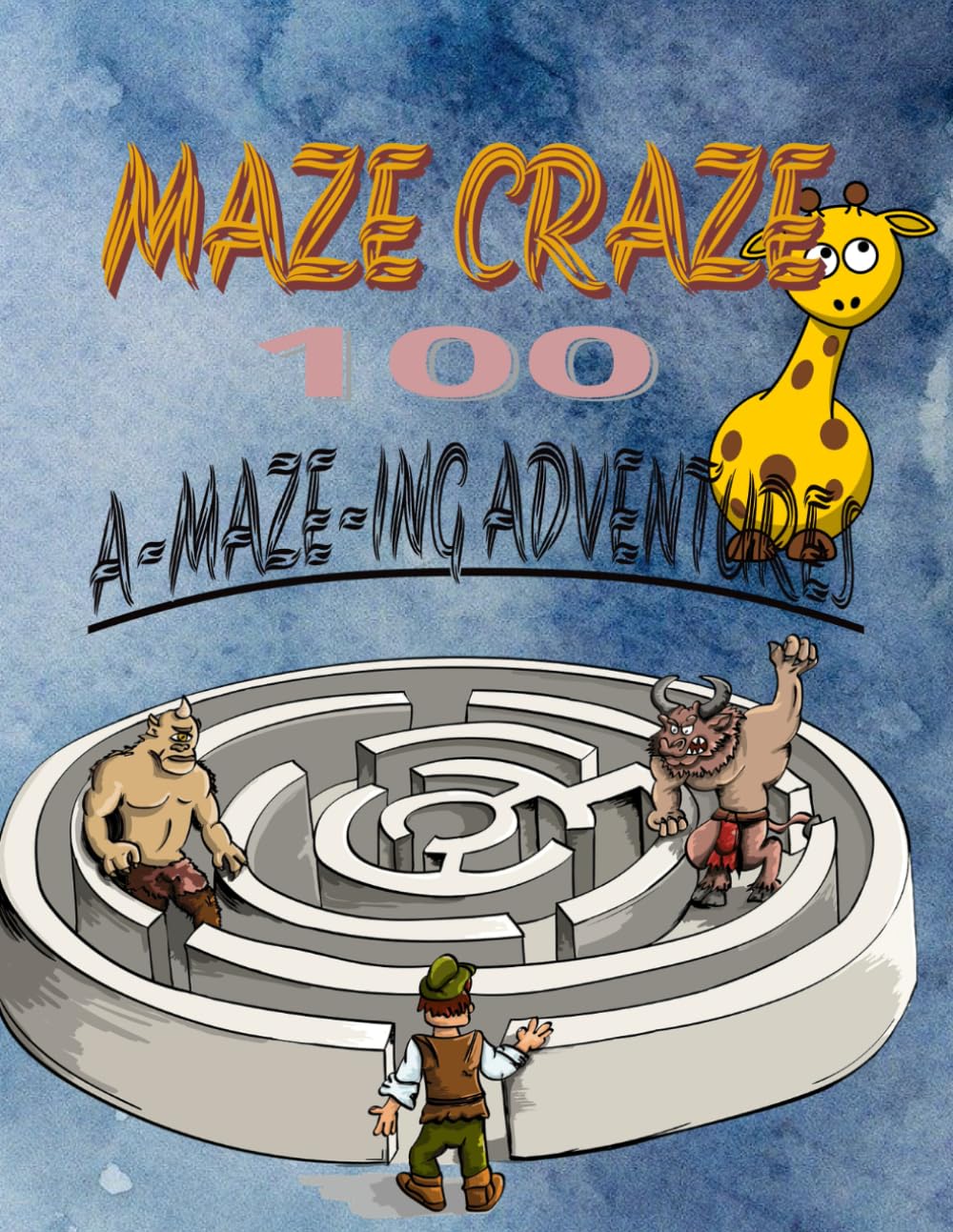 MAZES FOR KIDS, FUN AND CHALLENGING 100 MAZES, COGNITIVE GROWTH BOOK