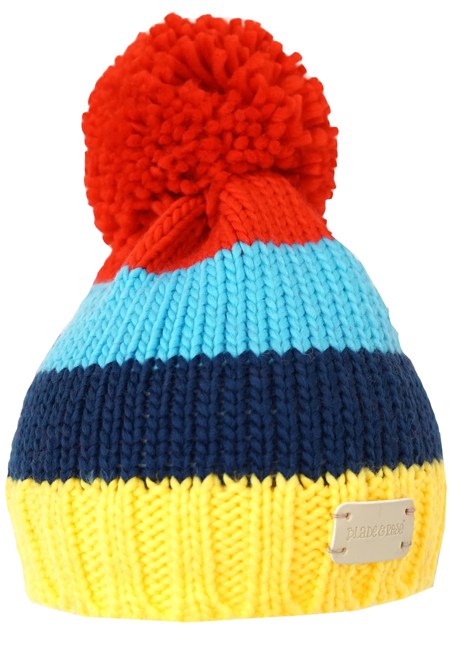 Blade & Rose Multi Blade And Rose Bright Stripe Bobble Hat Medium 1-2 Years