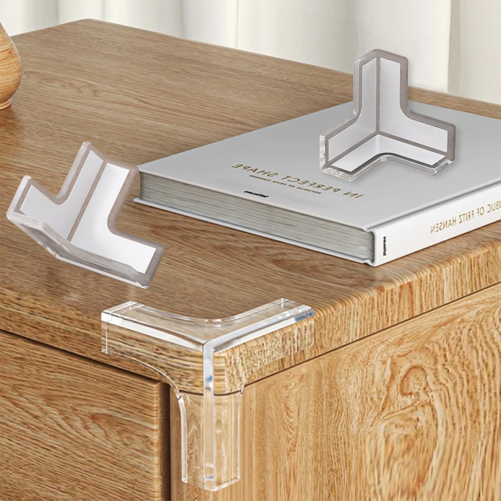 20 Pezzi Paraspigoli per Bambini,Trasparent Paraspigoli Angolari in Gomma, Angoli per Bambini per Tavoli da Pranzo, per Tavolo e Mobili