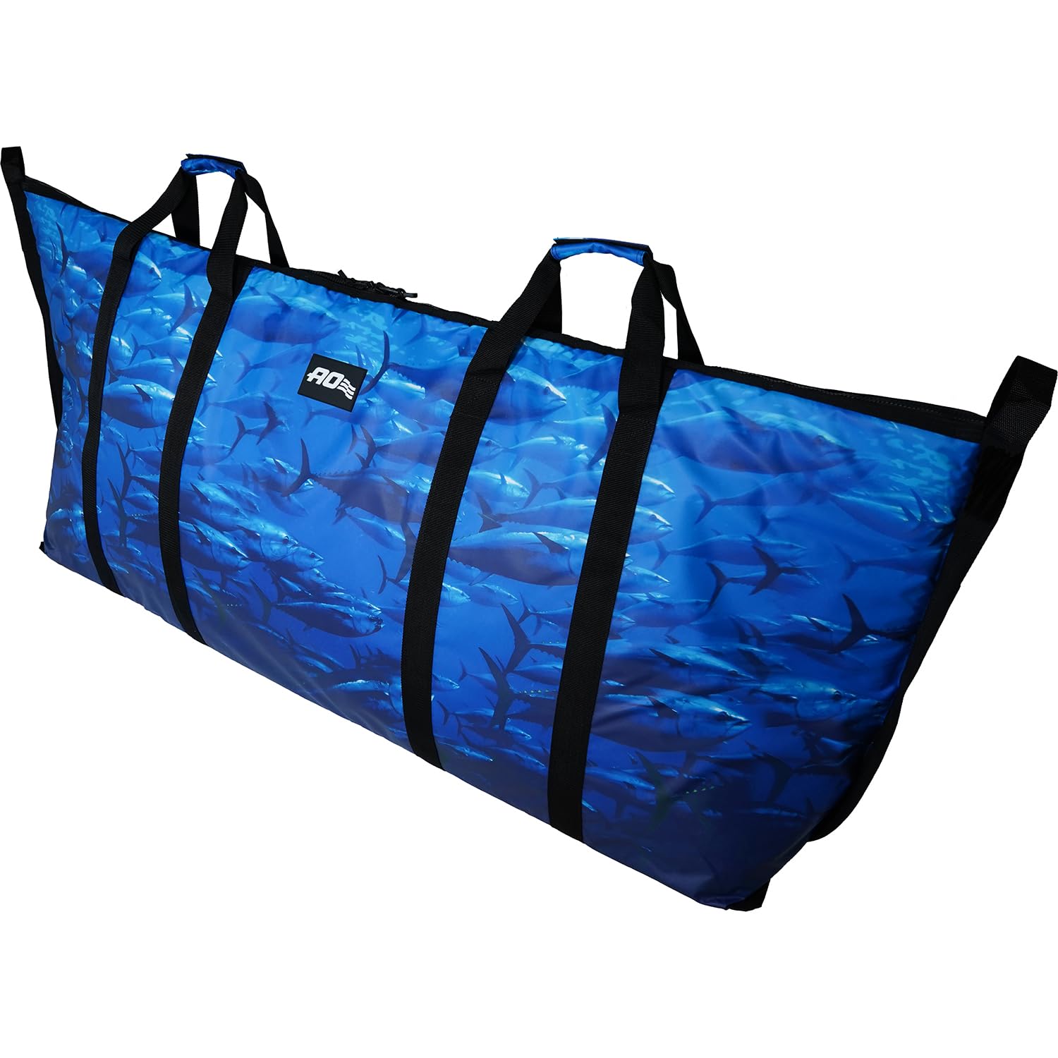 【正規品5年保証】 AO Coolers(エーオークーラーズ) 6フィート フィッシュキャリー フィッシュプリント 217L マグロ 魚 海釣り 保冷 クーラーバッグ ソフトクーラー