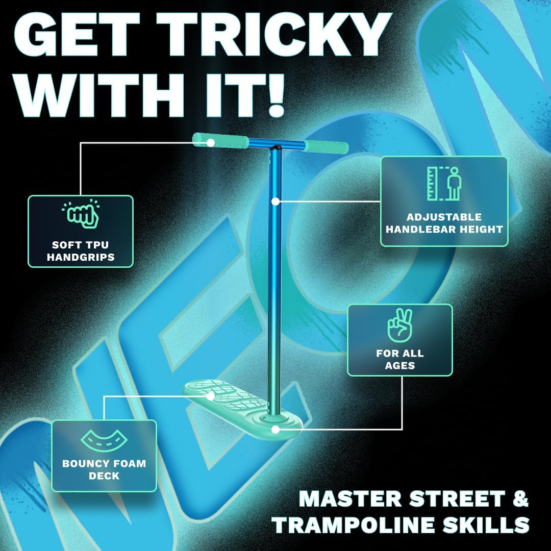 The Indo Trick Scooter - Trampoline Scooter -Stunt Scoot for Teens, Kids and Adults - Pro Tricks - Indoors and Outdoors - Professionals and Beginners