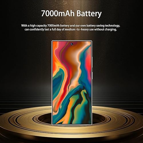 Miniatura 3 de Echoamo Teléfono celular I25 Ultra desbloqueado, 8 GB+256 GB con bolígrafo integrado, 7000 mAh, batería inteligente para todo el día, pantalla FHD+