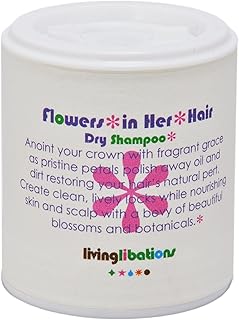 LIVING LIBATIONS - Organic Flowers in Her Hair Dry Shampoo | Natural, Wildcrafted, Vegan Clean Beauty (1.69 oz | 50 ml)
