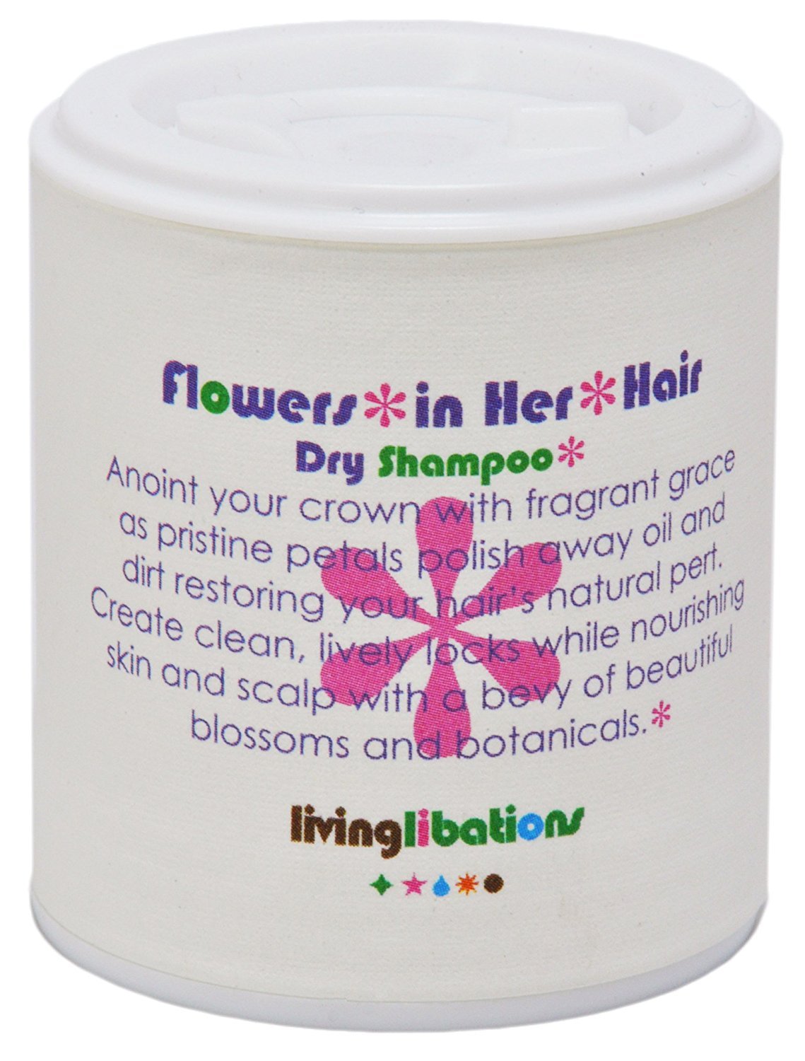 LIVING LIBATIONS – Organic Flowers in Her Hair Dry Shampoo | Natural, Wildcrafted, Vegan Clean Beauty (1.69 oz | 50 ml)